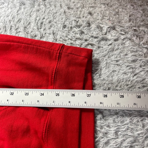 AWDis Just Hoods JH001 Red Graphic Wolf Hoodie Mens Large Pullover Sweatshirt - Picture 6 of 7